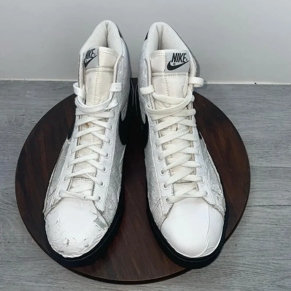 Nike Blazer High Top Mens Size 11 Blaze Shoes 316664-102 Sneakers *FLAWS*